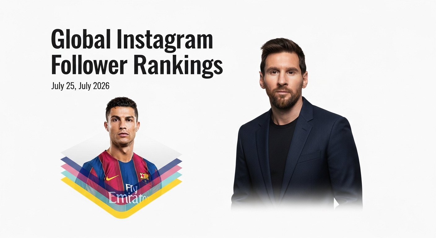 Cristiano Ronaldo Encabeza el Ranking Global de Seguidores en Instagram; Messi Ocupa el Segundo Lugar