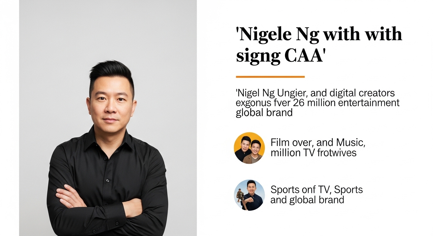 El comediante Nigel Ng, ‘Uncle Roger’, firma con CAA para ampliar sus horizontes en el entretenimiento
